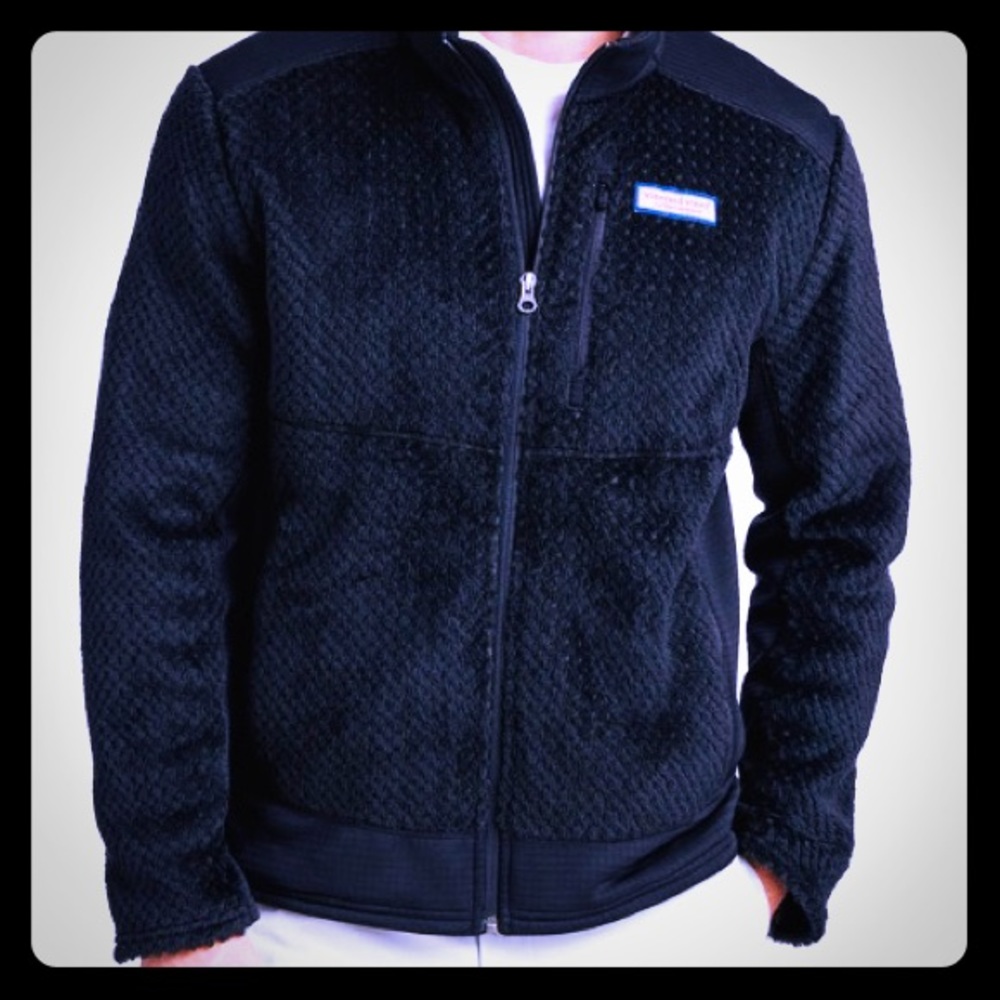 NWT VINEYARD VINES MENS XS FLEECE ZIP UP JACKET